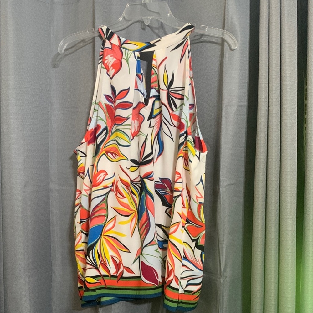 White Cream Graphic Relaxed Top